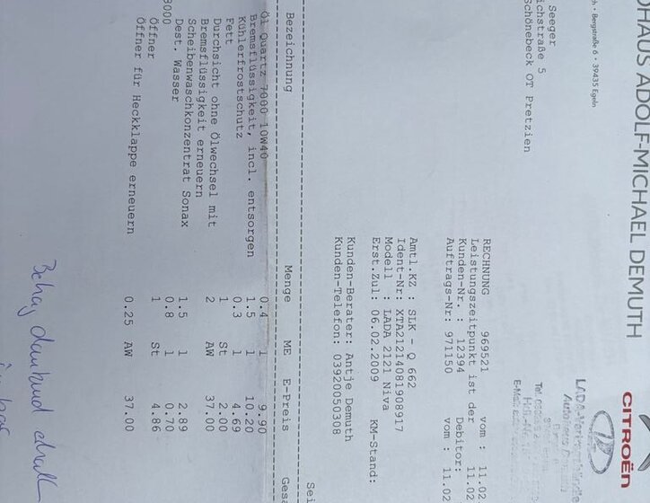 Lada Niva SUV 1,7 l 60 kw