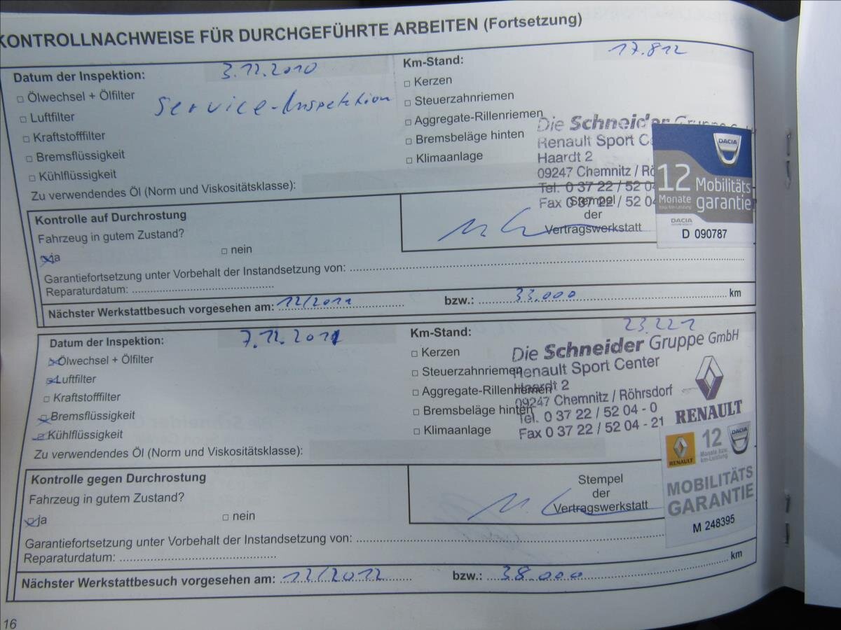 Dacia Logan Kombi 1,6 l 64 kw