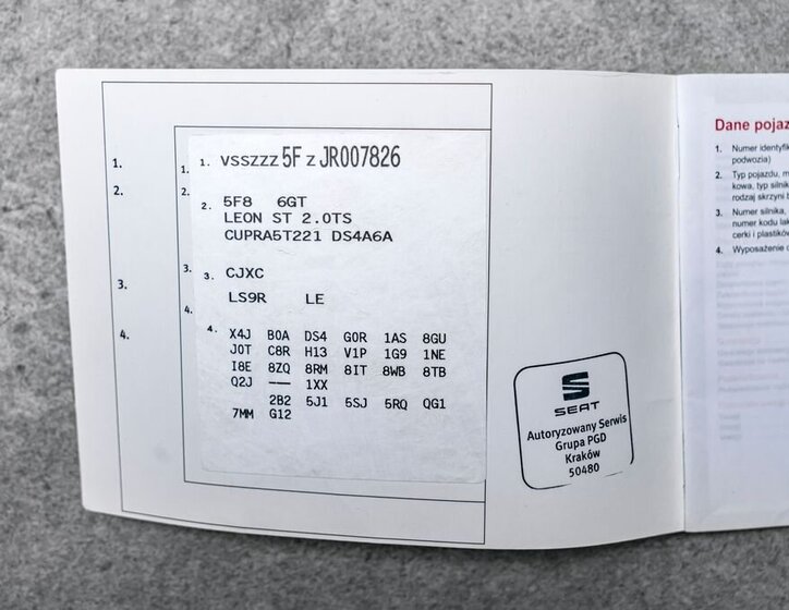 Seat Leon Kombi 2,0 l 221 kw