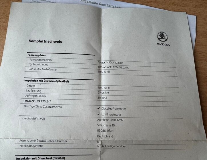 Škoda Kodiaq SUV / Terénní 2,0 l 140 kw