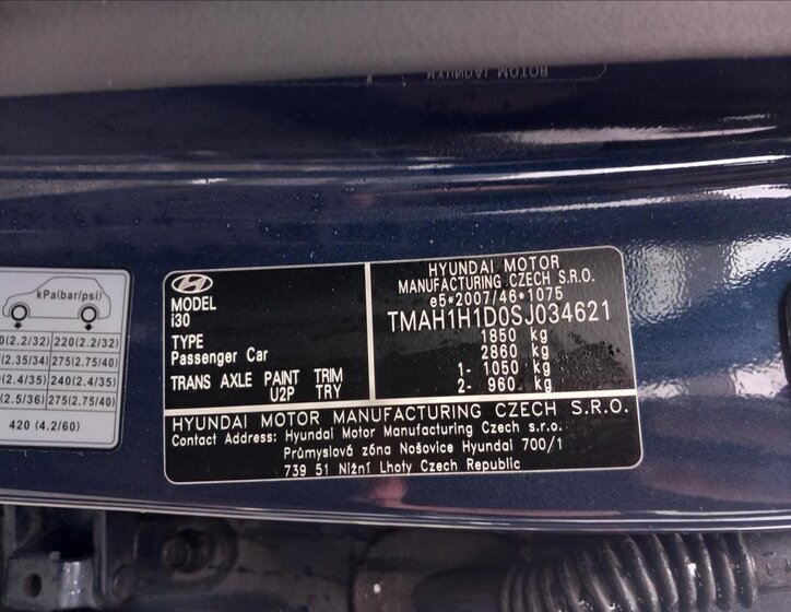 Hyundai i30 Hatchback 1,5 l 103 kw