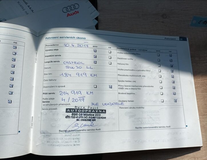 Audi A4 Sedan / Limuzína 1,9 l 85 kw