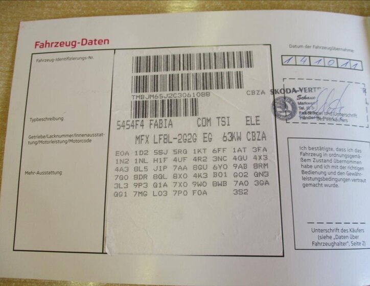 Škoda Fabia Kombi 1,2 l 63 kw