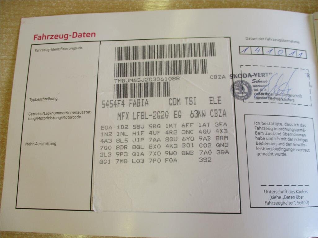Škoda Fabia Kombi 1,2 l 63 kw