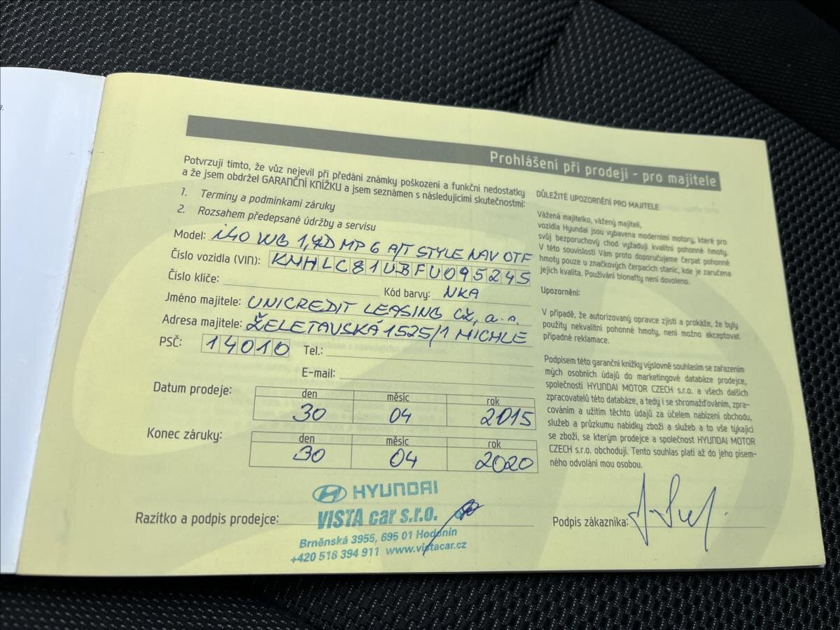 Hyundai i40 Kombi 1,7 l 100 kw