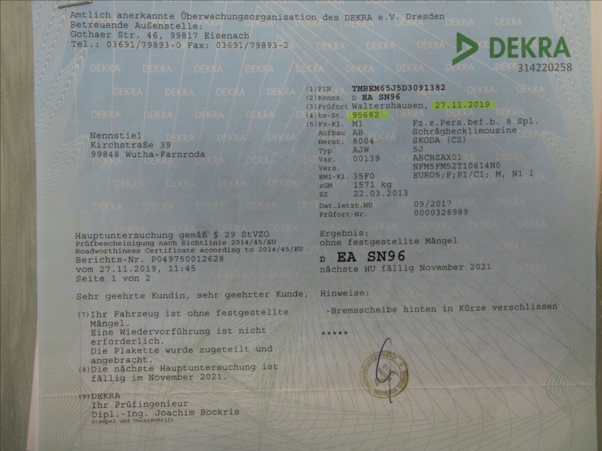 Škoda Fabia Hatchback 1,2 l 63 kw