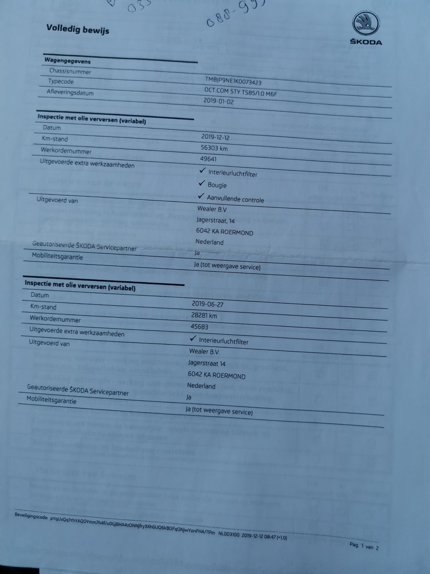 Škoda Octavia Kombi 999,0 85 kw