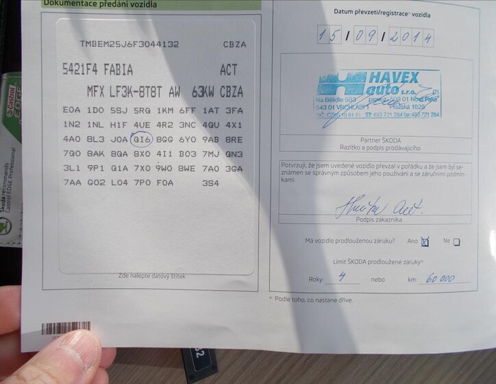 Škoda Fabia Hatchback 1,2 l 63 kw