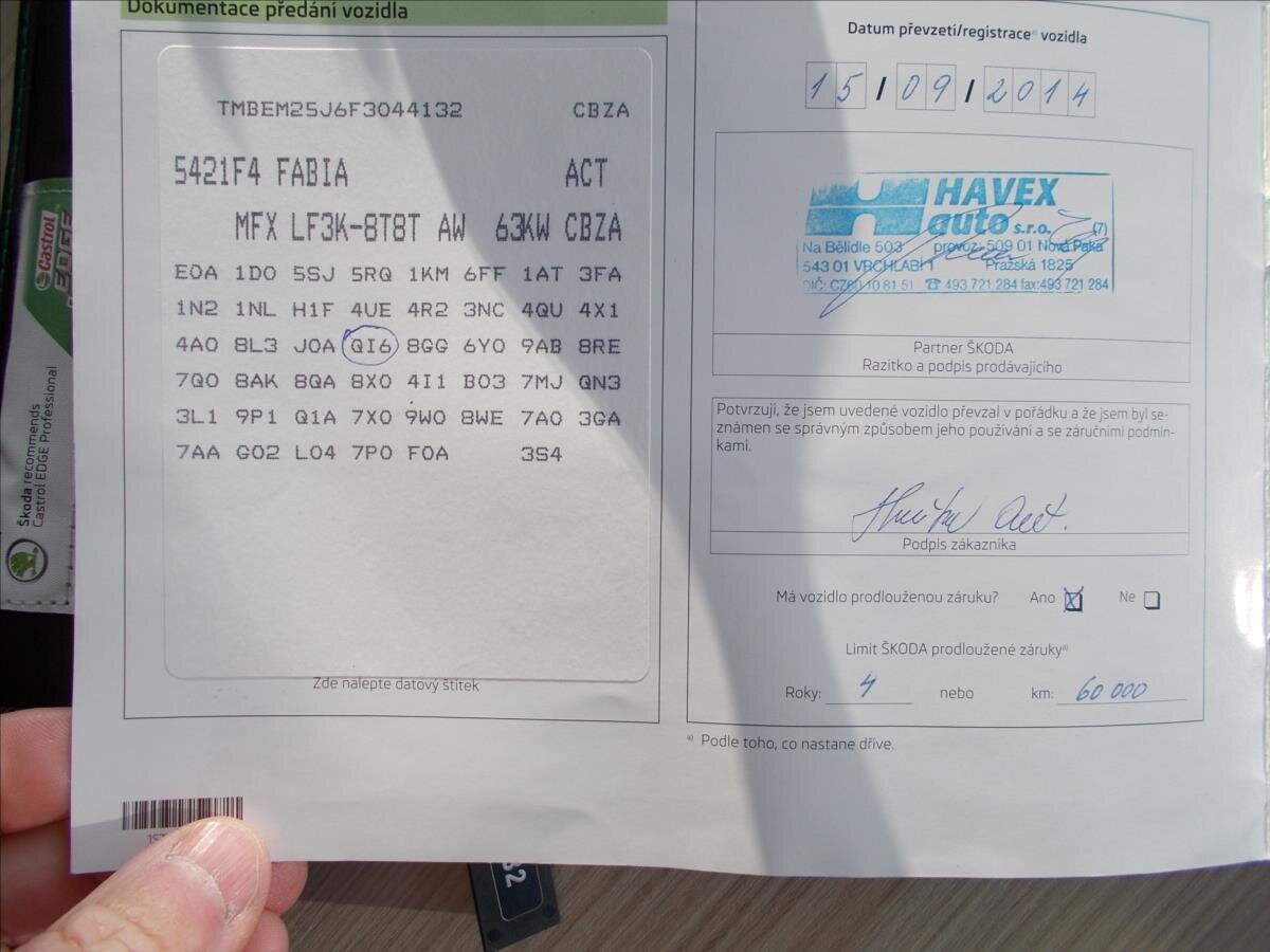 Škoda Fabia Hatchback 1,2 l 63 kw