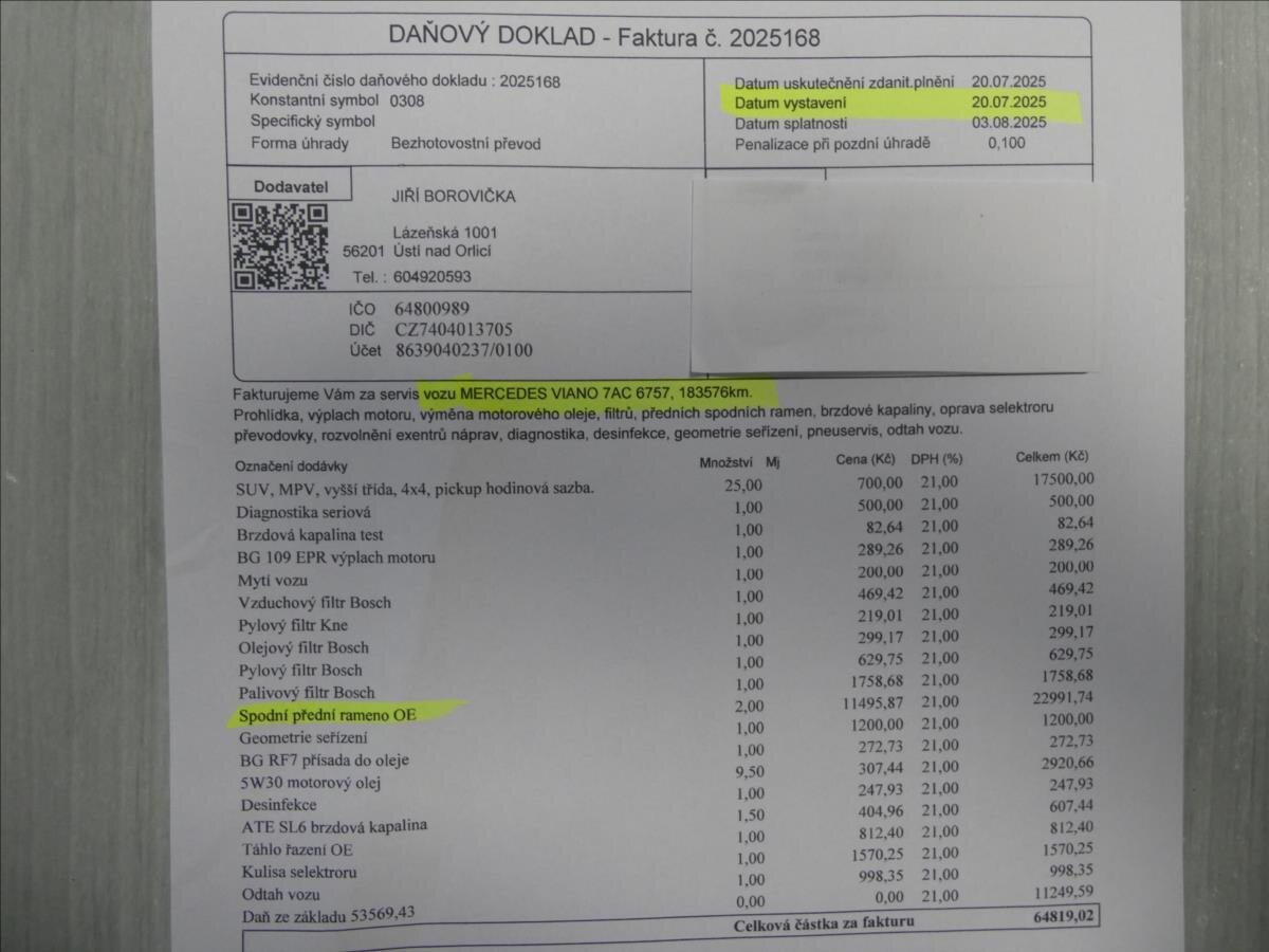 Mercedes-Benz Třídy V Ostatní 2,1 l 140 kw