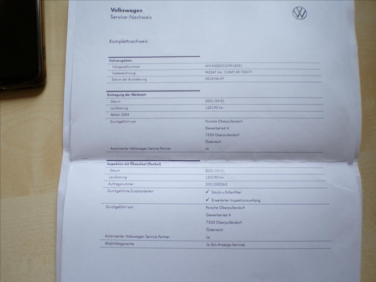 Volkswagen Passat Kombi 1,6 l 88 kw