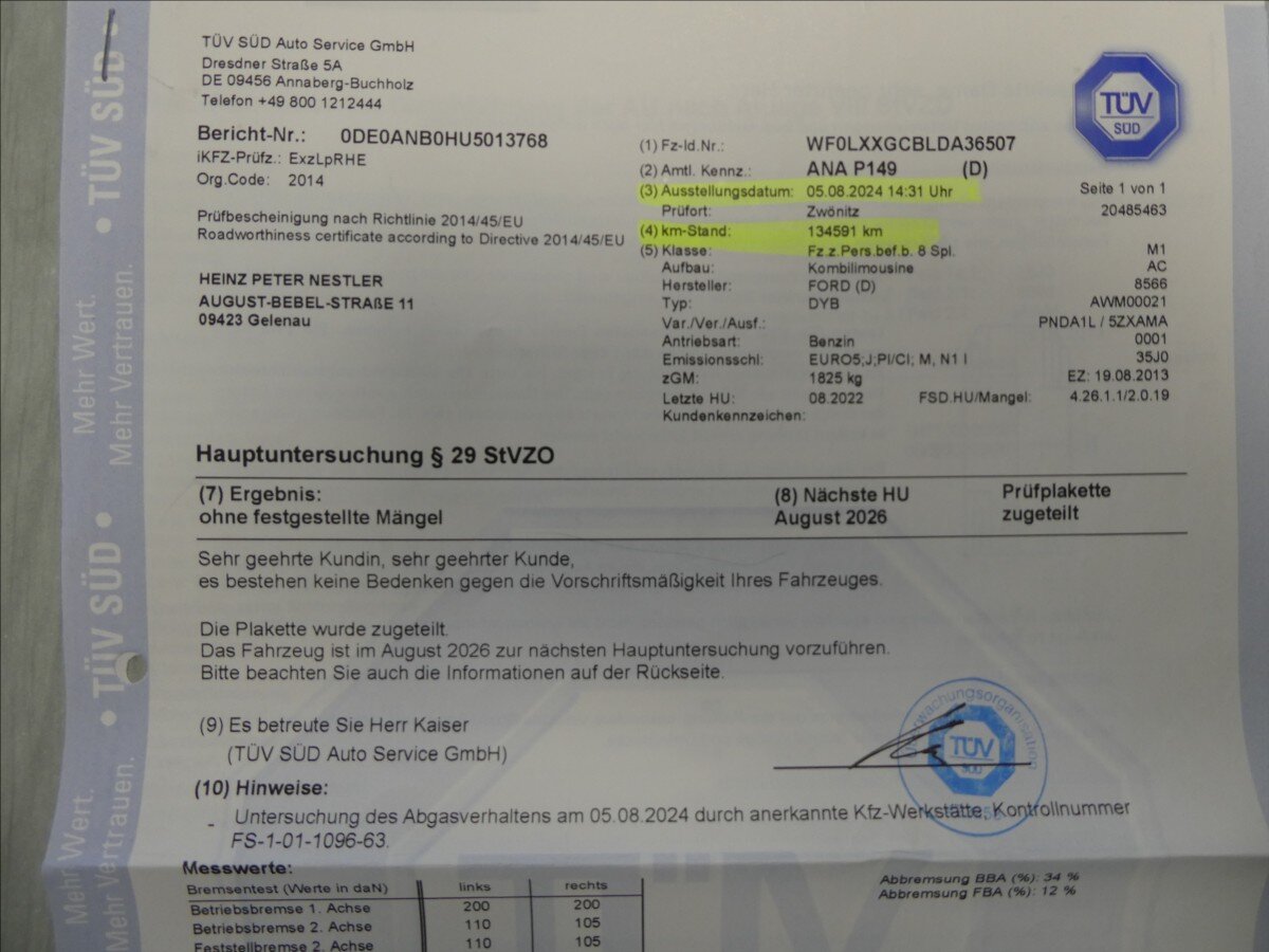 Ford Focus Kombi 1,6 l 92 kw