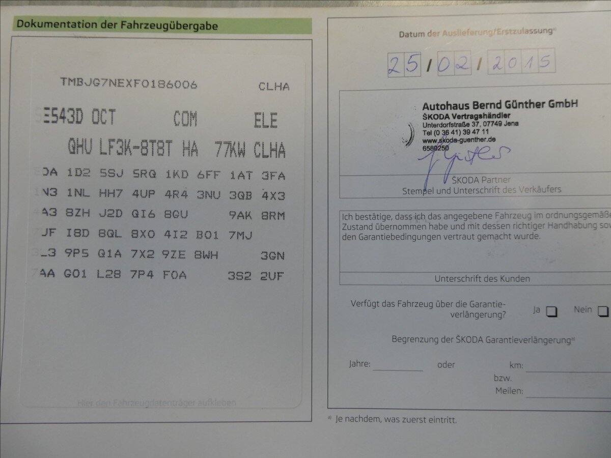 Škoda Octavia Kombi 1,6 l 77 kw