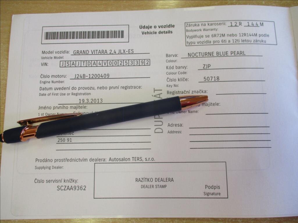 Suzuki Grand Vitara SUV / Terénní 2,4 l 124 kw