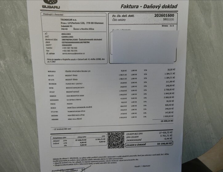 Subaru Forester SUV / Terénní 2,0 l 110 kw