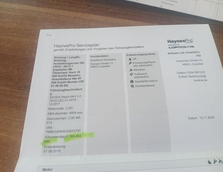 Škoda Rapid Hatchback 1,2 l 66 kw