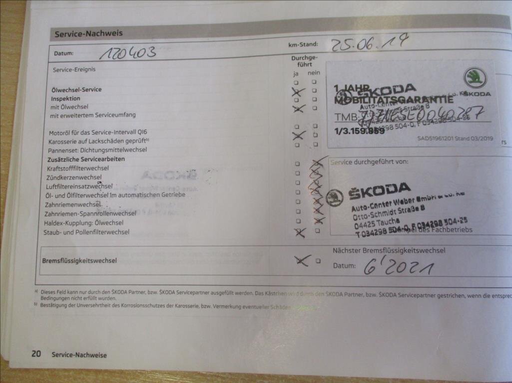 Škoda Octavia Kombi 2,0 l 110 kw