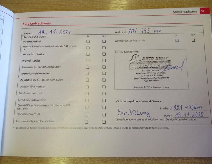 Škoda Superb Kombi 1,6 l 77 kw