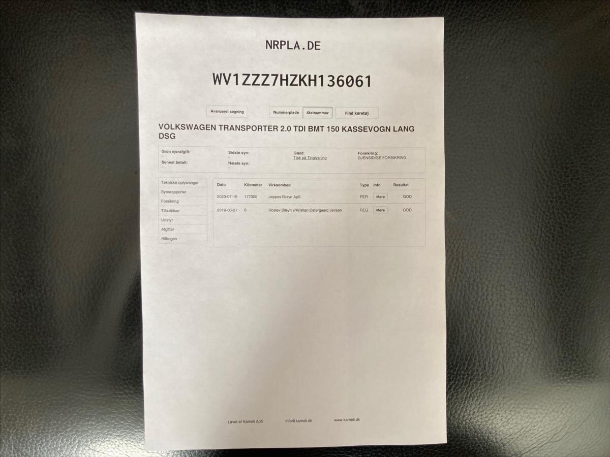 Volkswagen Transporter Kombi 2,0 l 110 kw