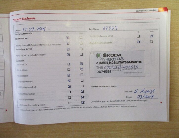 Škoda Octavia Sedan 1,4 l 90 kw