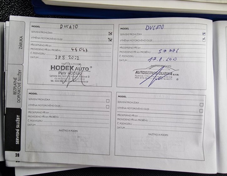 Fiat Ducato Skříň 3,0 l 100 kw