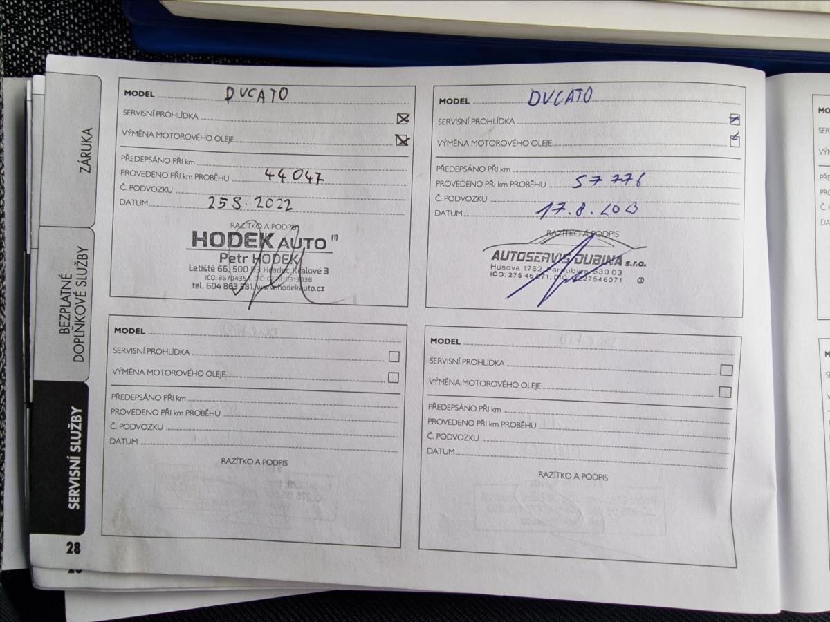 Fiat Ducato Skříň 3,0 l 100 kw