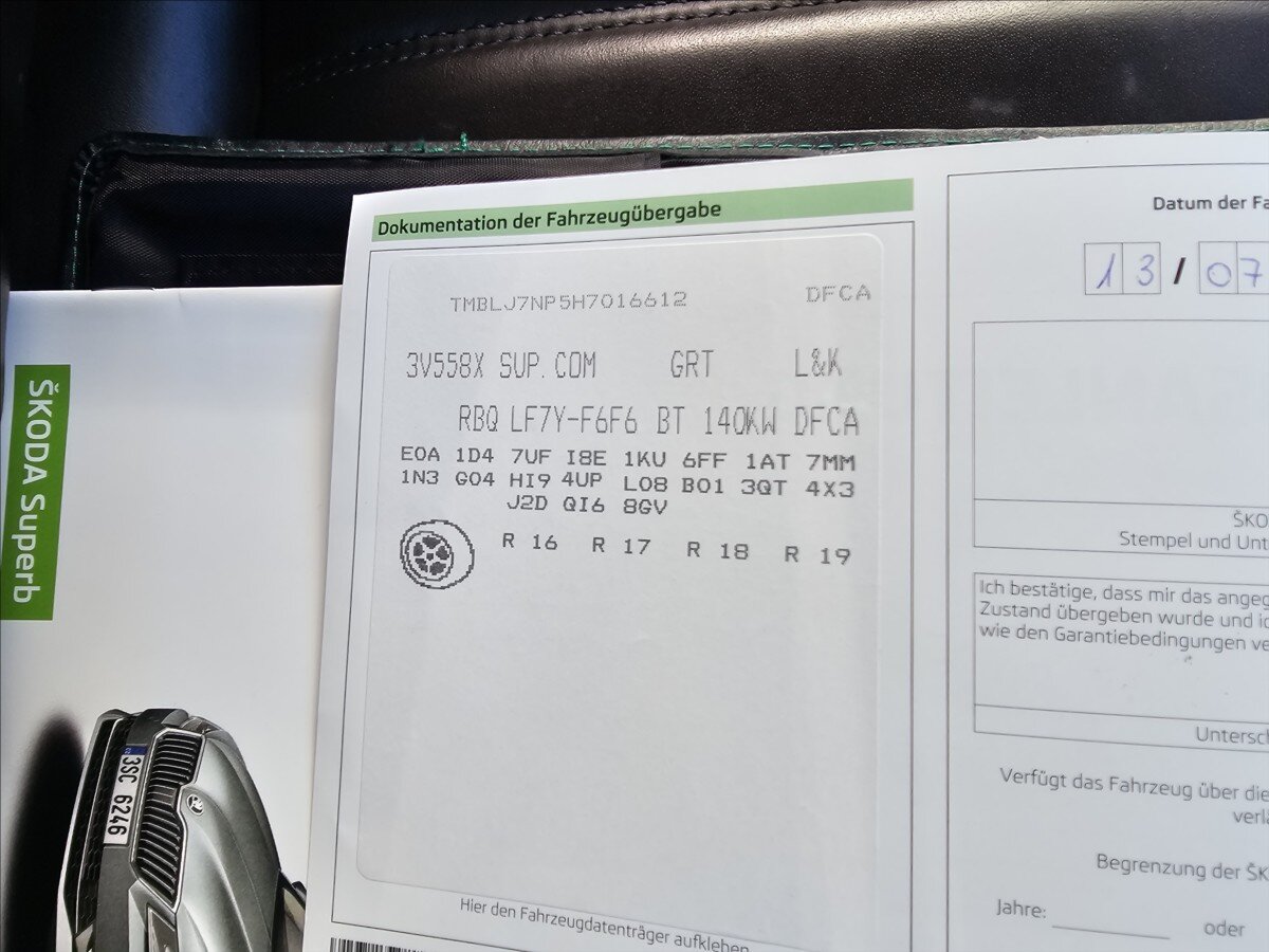 Škoda Superb Kombi 2,0 l 140 kw