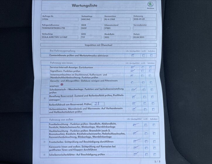 Škoda Scala Hatchback 999,0 85 kw