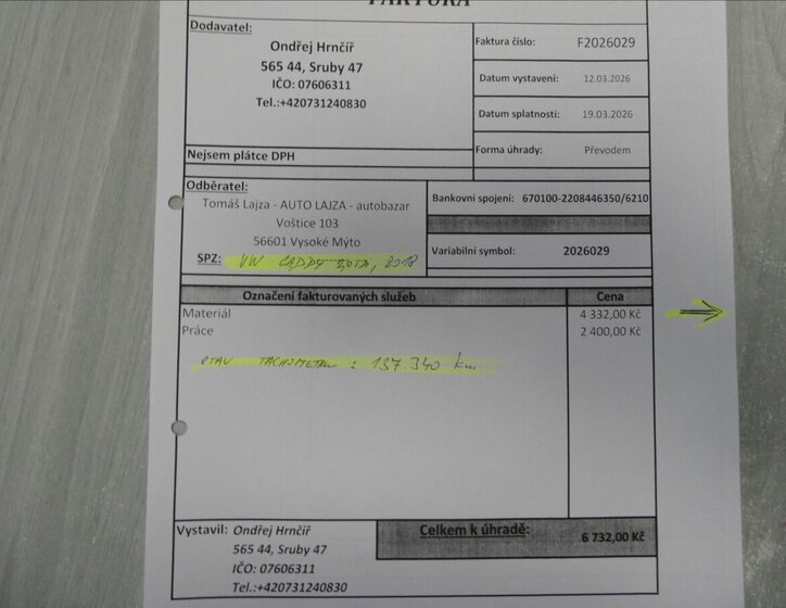 Volkswagen Caddy MPV 2,0 l 75 kw