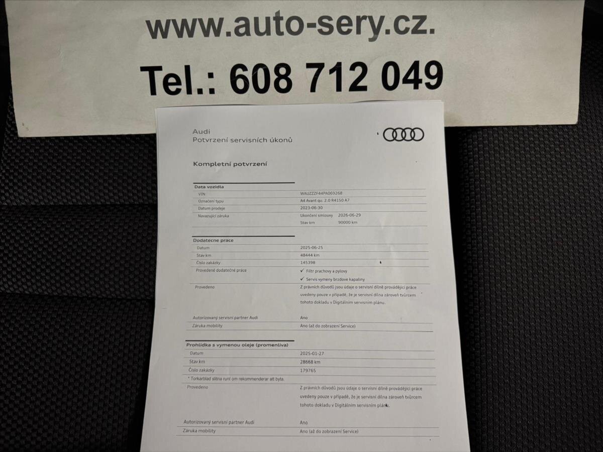 Audi A4 Kombi 2,0 l 150 kw
