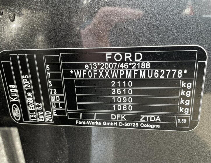 Ford Kuga SUV / Terénní 1,5 l 88 kw