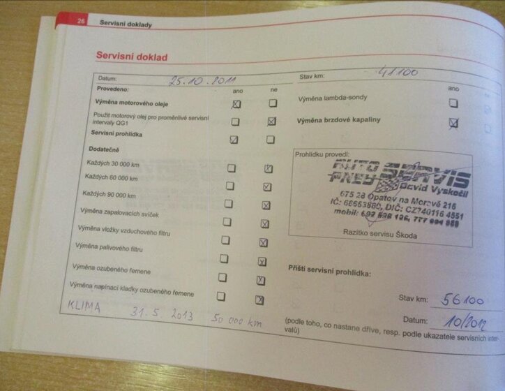 Škoda Octavia Kombi 1,6 l 75 kw