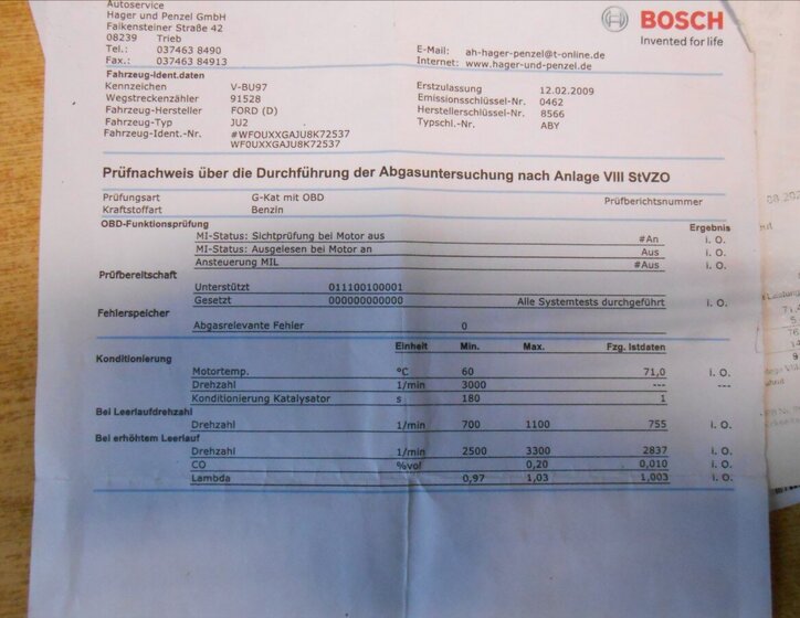 Ford Fusion Kombi 1,4 l 59 kw