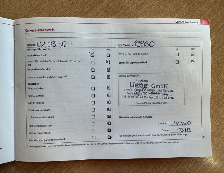 Škoda Fabia Kombi 1,2 l 51 kw