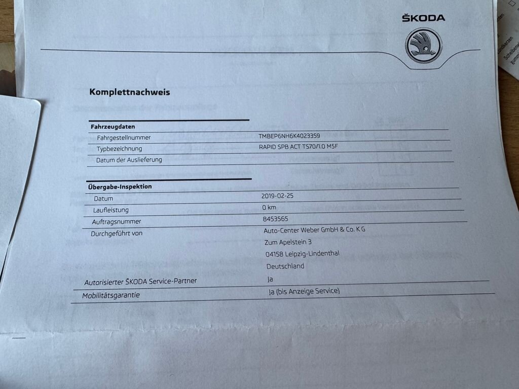 Škoda Rapid Hatchback 999,0 70 kw