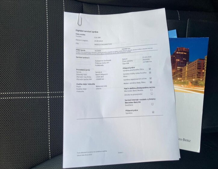 Mercedes-Benz CLA Sedan / Limuzína 1,6 l 115 kw