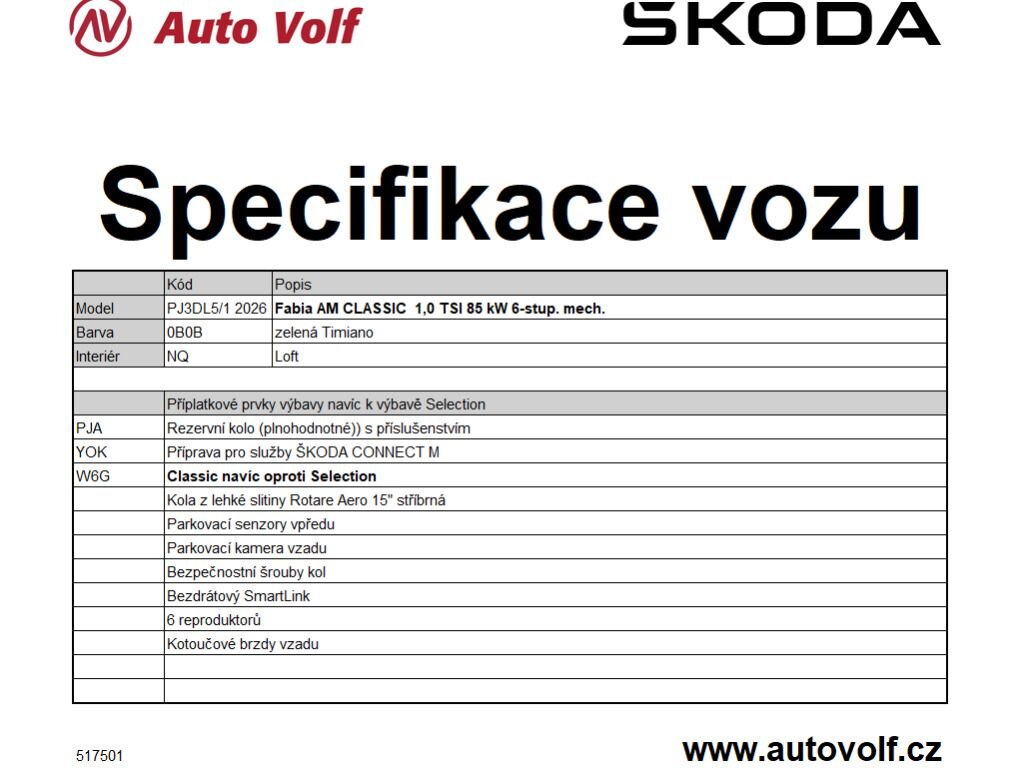 Škoda Fabia Hatchback 999,0 85 kw