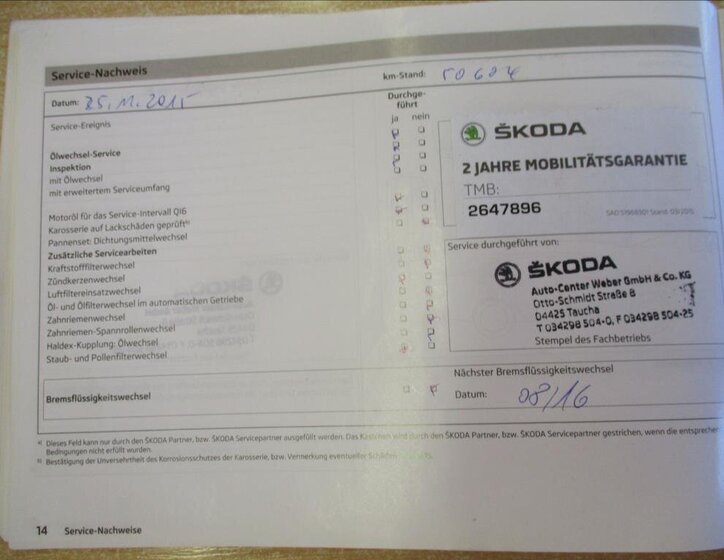 Škoda Octavia Kombi 2,0 l 110 kw