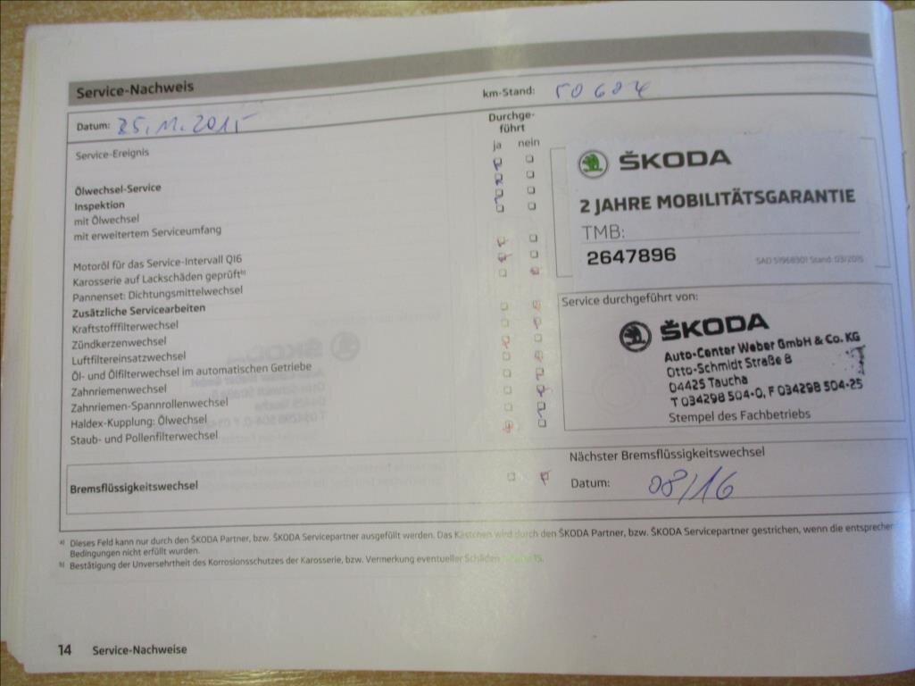 Škoda Octavia Kombi 2,0 l 110 kw