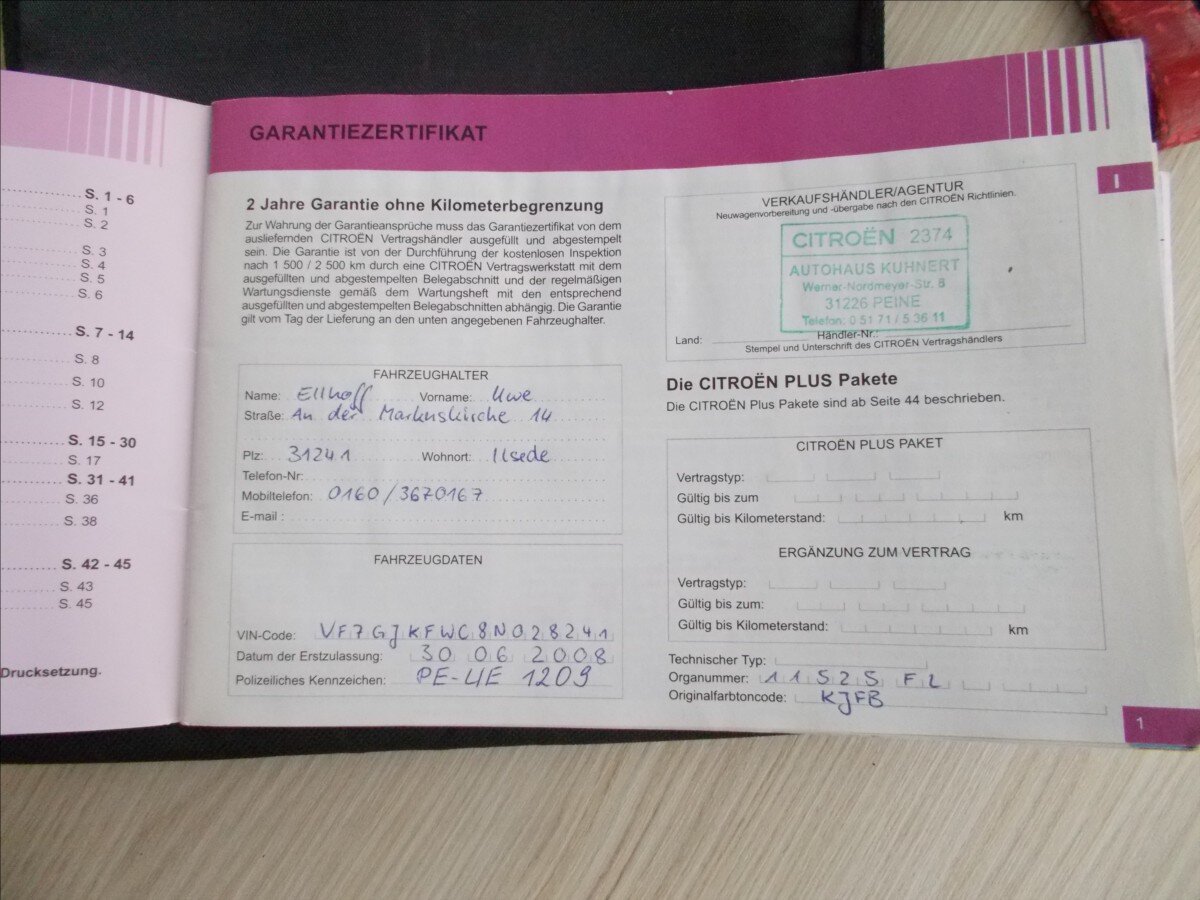 Citroën Berlingo MPV 1,4 l 55 kw