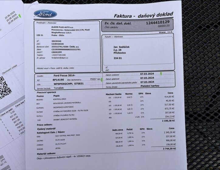 Ford Focus Kombi 1,5 l 110 kw