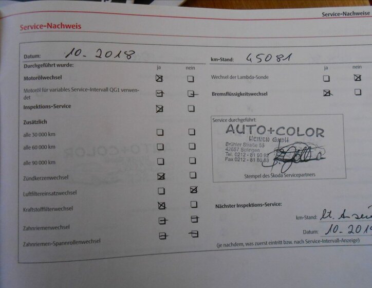 Škoda Fabia Kombi 1,6 l 77 kw