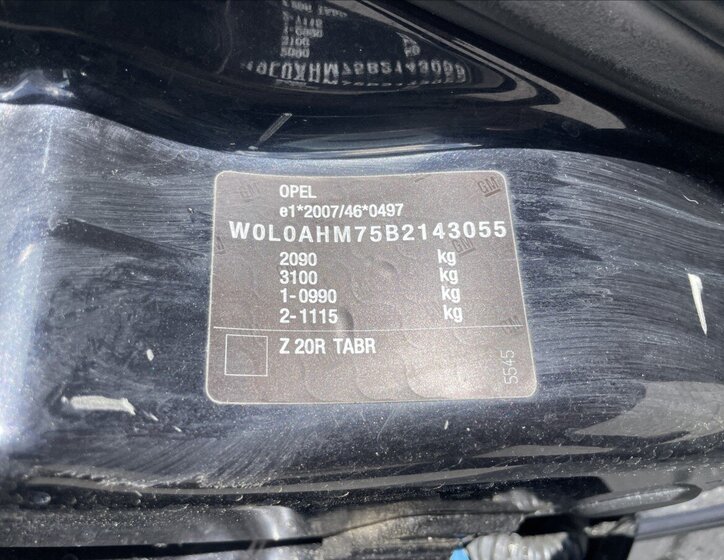 Opel Zafira MPV 1,6 l 85 kw