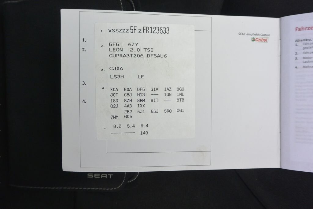 Seat Leon Hatchback 2,0 l 206 kw