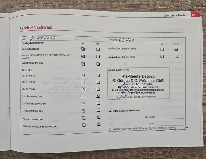 Škoda Octavia Kombi 2,0 l 103 kw