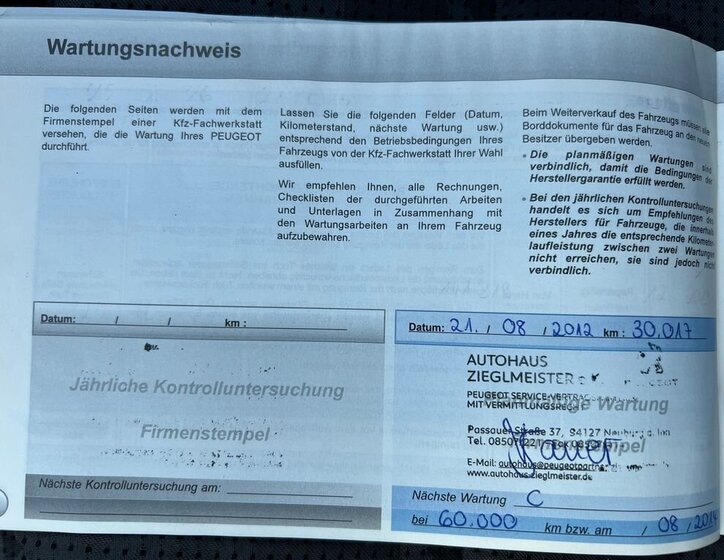 Peugeot 3008 MPV 2,0 l 120 kw