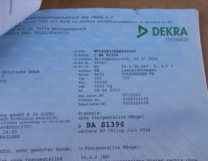 Volkswagen Transporter Kombi 2,0 l 75 kw