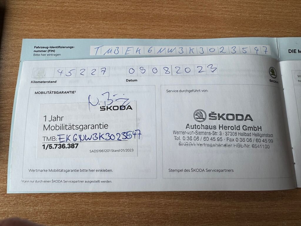 Škoda Scala Hatchback 1,5 l 110 kw