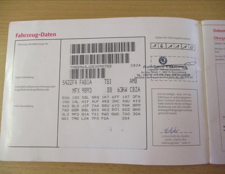 Škoda Fabia Hatchback 1,2 l 63 kw