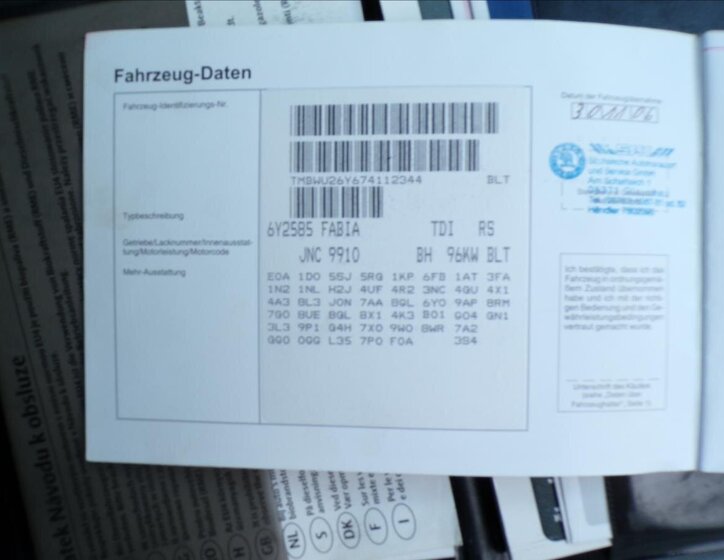 Škoda Fabia Hatchback 1,9 l 96 kw